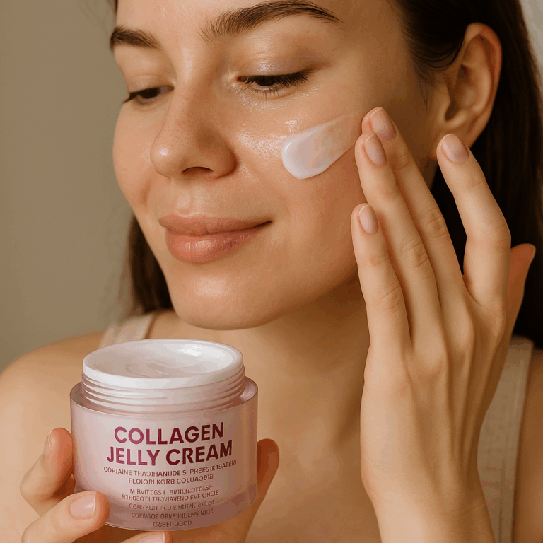 Collagen Jelly Cream – Contains Niacinamide & Freeze Dried Hydrolyzed Collagen -Elasticity & Hydration – Reduce Fine Lines & Dullness – Korean Glass-Shiny Skin Suitable for All Skin Types (3.38 Fl.Oz) Review