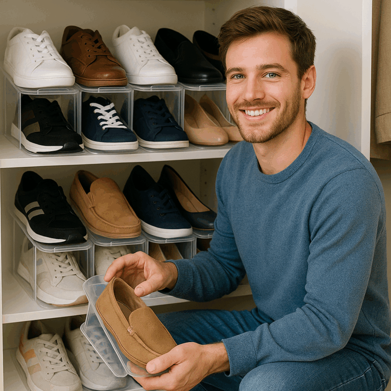 Clear 20 Pack Shoe Slot Organizer, Shoe Stacker Organizer Holders for A Pair of Shoes, Adjustable Thickening Double Layer 50% Shoe Space Saver Rack Storage for Closet (clear, 20 pack) Review by Sam