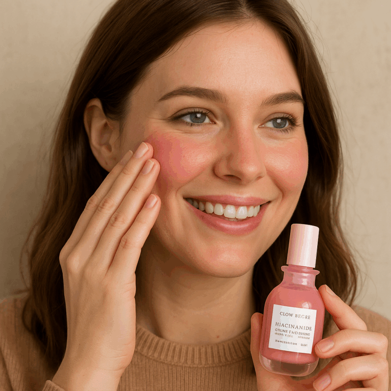 Glow Recipe Niacinamide Dewy Flush Tinted Liquid Blush Serum – Glowy Blush for Cheeks to Smooth, Hydrate & Brighten – Liquid Korean Makeup with Buildable Soft Pink Tint – Watermelon Flush (0.4 oz) Review by Laura