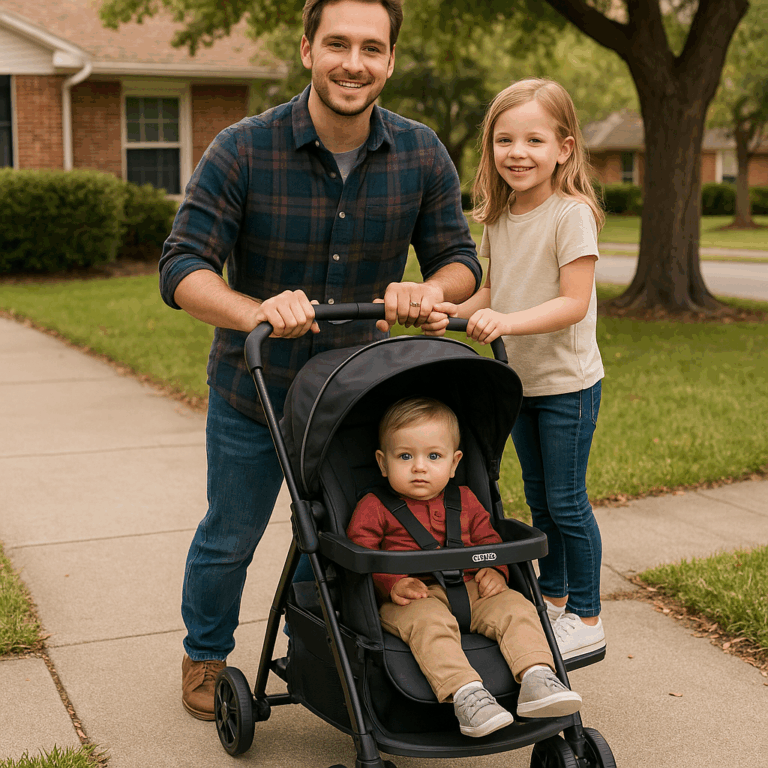 Graco Ready2Grow LX 2.0 Double Stroller Features Bench Seat and Standing Platform Options, Clark Review by Sam