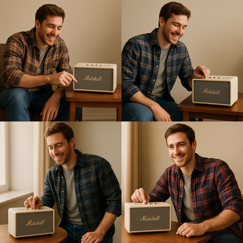 Marshall Acton III Bluetooth Home Speaker - Cream