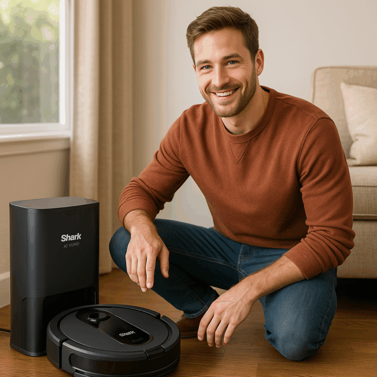 Shark AV2501S AI Ultra Robot Vacuum, with Matrix Clean, Home Mapping, 30-Day Capacity HEPA Bagless Self Empty Base, Perfect for Pet Hair, Wifi, Dark Grey Review by Sam