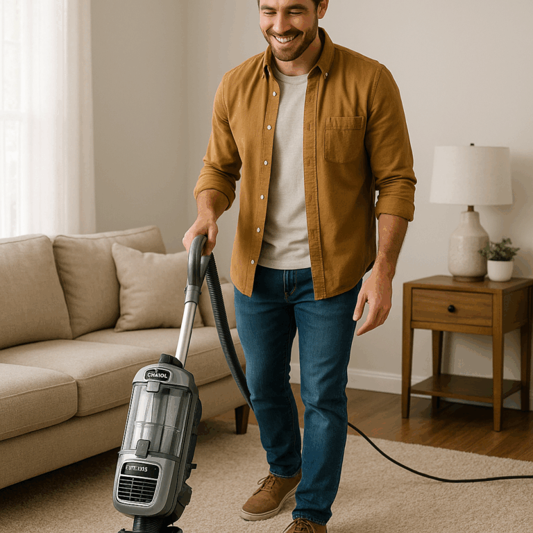 Shark | Upright Vacuum Cleaner for Home | Rotator Lift-Away | No Hair Wrap | HEPA Filter | Lightweight Bagless Vacuum for Pet Hair | LED Headlights For Carpets & Hardwood Floors | Silver | LA502 Review by Sam