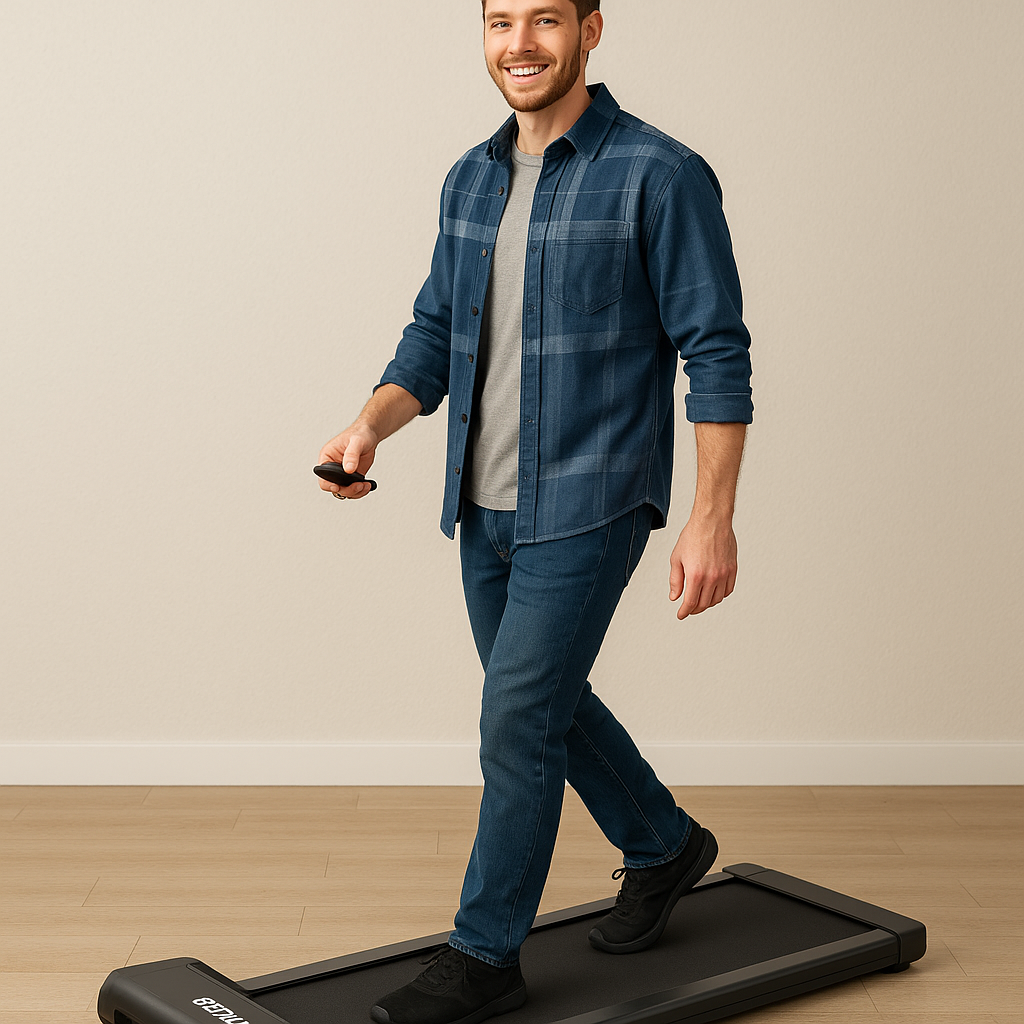 Walking Pad Treadmill, BestGod Incline Under Desk Treadmill 330lbs Capacity, 2.5HP Portable Treadmills for Home, Compact Treadmills Mini Walking Pad, Running Machine with Remote Control