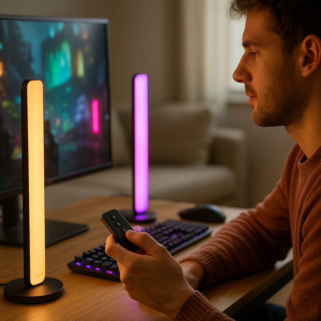 Govee RGBIC Gaming Light Bars H6047 with Smart Controller, Wi-Fi Smart LED Gaming Lights with Music Modes and 60+ Scene Modes Built, Works with Alexa & Google Assistant, Game Room Lights Decor Review Govee RGBIC Gaming Light Bars H6047 with Smart Controller, Wi-Fi Smart LED Gaming Lights with Music Modes and 60+ Scene Modes Built, Works with Alexa & Google Assistant, Game Room Lights Decor