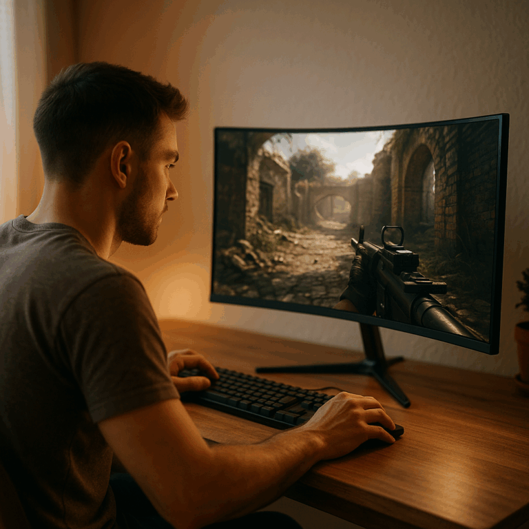 SANSUI 32 Inch Curved 240Hz Gaming Monitor High Refresh Rate, FHD 1080P Gaming PC Monitor HDMI DP1.4, Curved 1500R, 1Ms MPRT, HDR,Metal Stand,VESA Compatible(DP Cable Incl.) Review